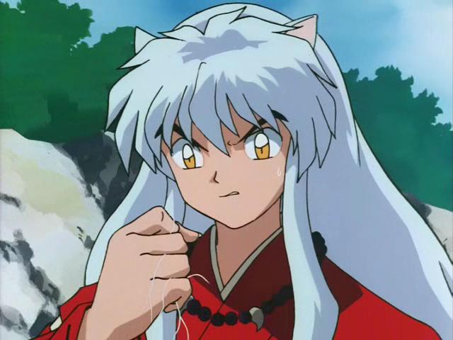 Otaku Gallery  / Anime e Manga / Inu-Yasha / Screen Shots / Episodi / 013 - L`enigma della luna nuova! Inuyasha dai capelli neri! / 031.jpg